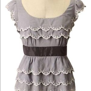 Anthropologie Floreat Wavelet peplum blouse top 2